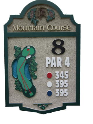 distance each hole - teaching golf online