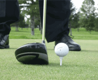 Position ball on tee 2 - gif - teaching golf online Position ball on tee 2 - gif - teaching golf online