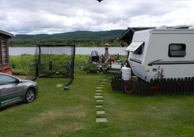 View from the LeBlanc trailer in Broadlands, Gaspésie, PQ