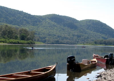 Kayaking on the Restigouche River, Broadlands, Gaspésie, PQ