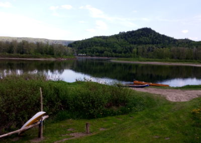 Picture from the trailer of the Restigouche River, Broadlands, Gaspésie, PQ