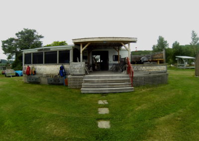 The front of the LeBlanc trailer in Broadlands, Gaspésie, PQ