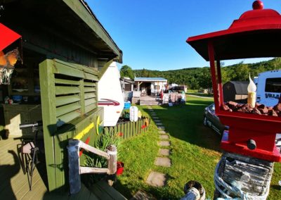 Trailer at Broadlands, Gaspésie PQ